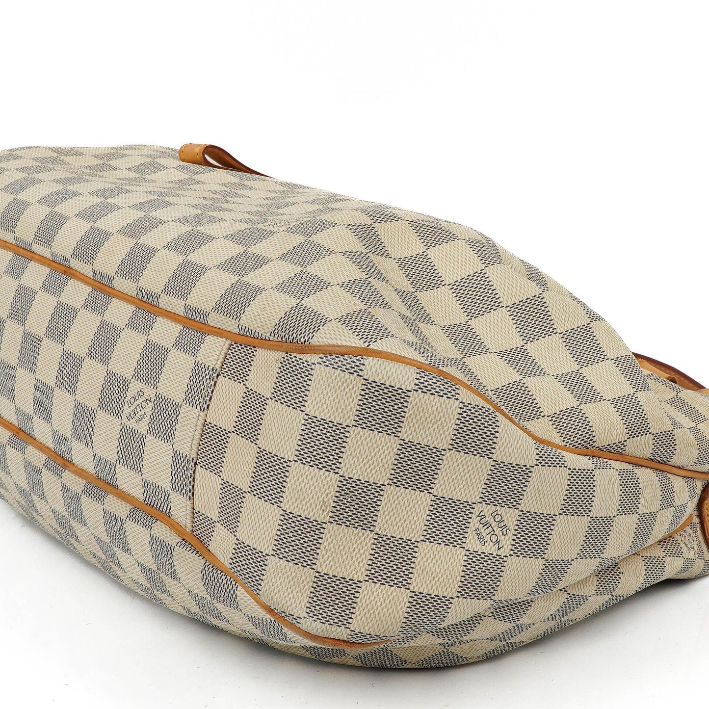 Louis Vuitton Evora MM aus beschichtetem Damier Azur Canvas