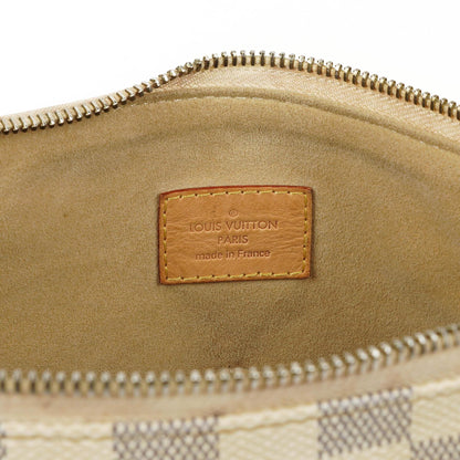 Louis Vuitton Evora MM aus beschichtetem Damier Azur Canvas