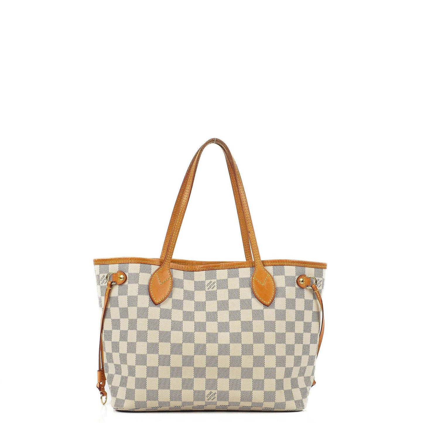 Louis Vuitton Neverfull PM Tote Bag aus Damier Azur beschichtetem Canvas