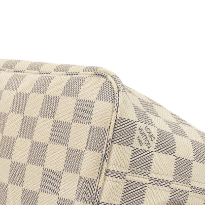 Louis Vuitton Neverfull PM Tote Bag aus Damier Azur beschichtetem Canvas