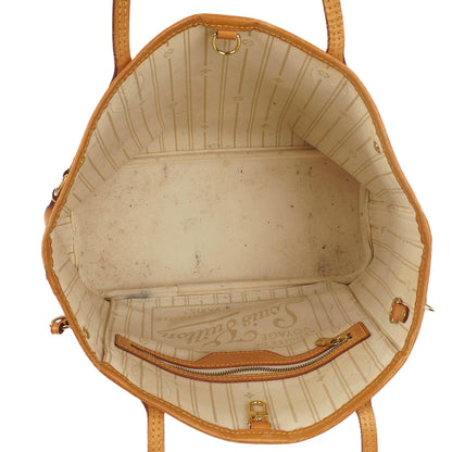 Louis Vuitton Neverfull PM Tote Bag aus Damier Azur beschichtetem Canvas
