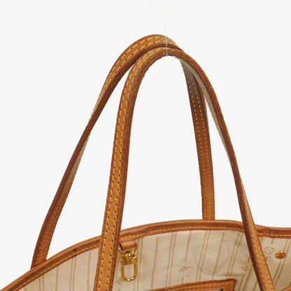 Louis Vuitton Damier Azur Beschichtete Canvas Neverfull PM Tote Tasche