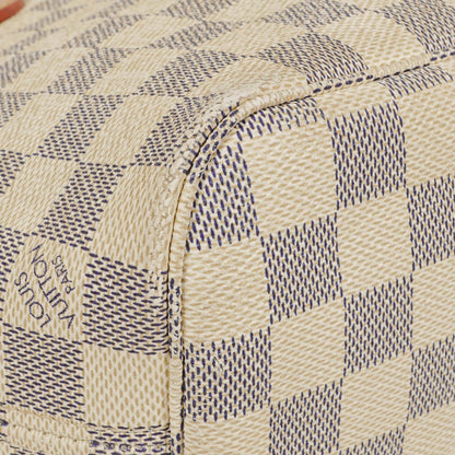 Louis Vuitton Damier Azur Beschichtete Canvas Neverfull PM Tote Tasche