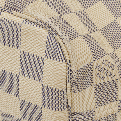 Louis Vuitton Damier Azur Beschichtete Canvas Neverfull PM Tote Tasche