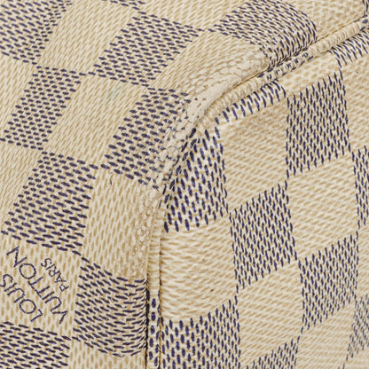 Louis Vuitton Damier Azur Beschichtete Canvas Neverfull PM Tote Tasche