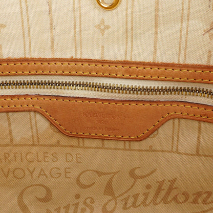 Louis Vuitton Damier Azur Beschichtete Canvas Neverfull PM Tote Tasche