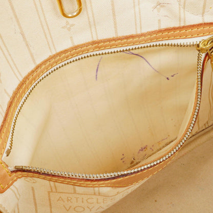 Louis Vuitton Damier Azur Beschichtete Canvas Neverfull PM Tote Tasche