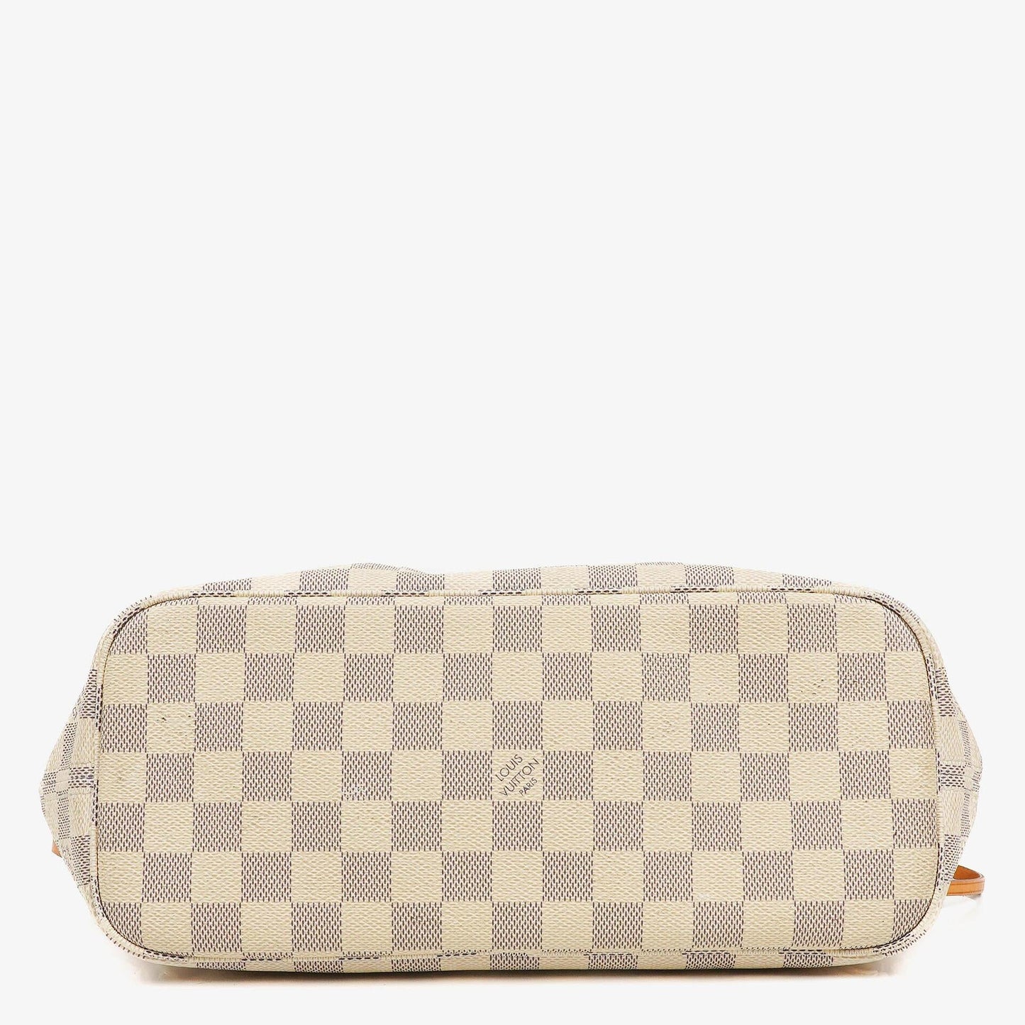 Louis Vuitton Neverfull PM Tote aus beschichtetem Damier Azur Canvas