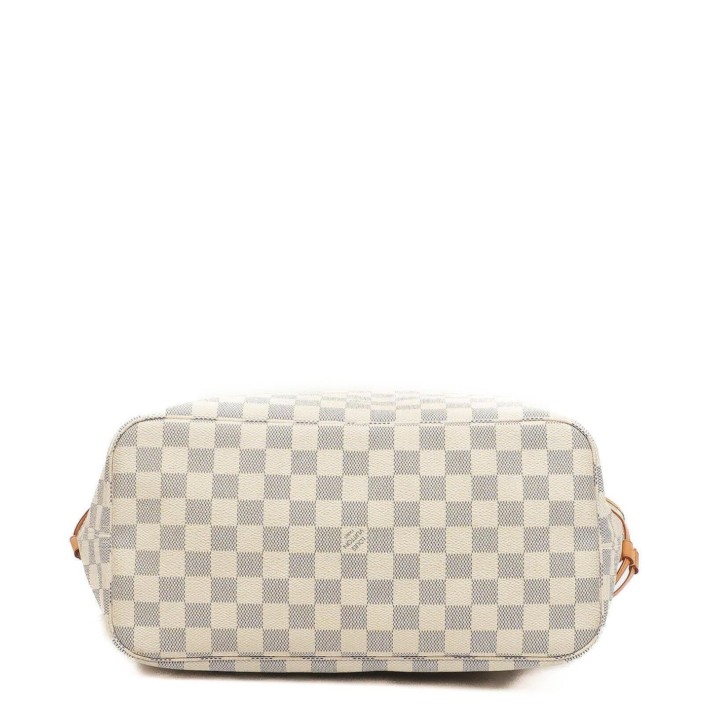 Louis Vuitton Neverfull MM Tragetasche aus beschichtetem Damier Azur Canvas
