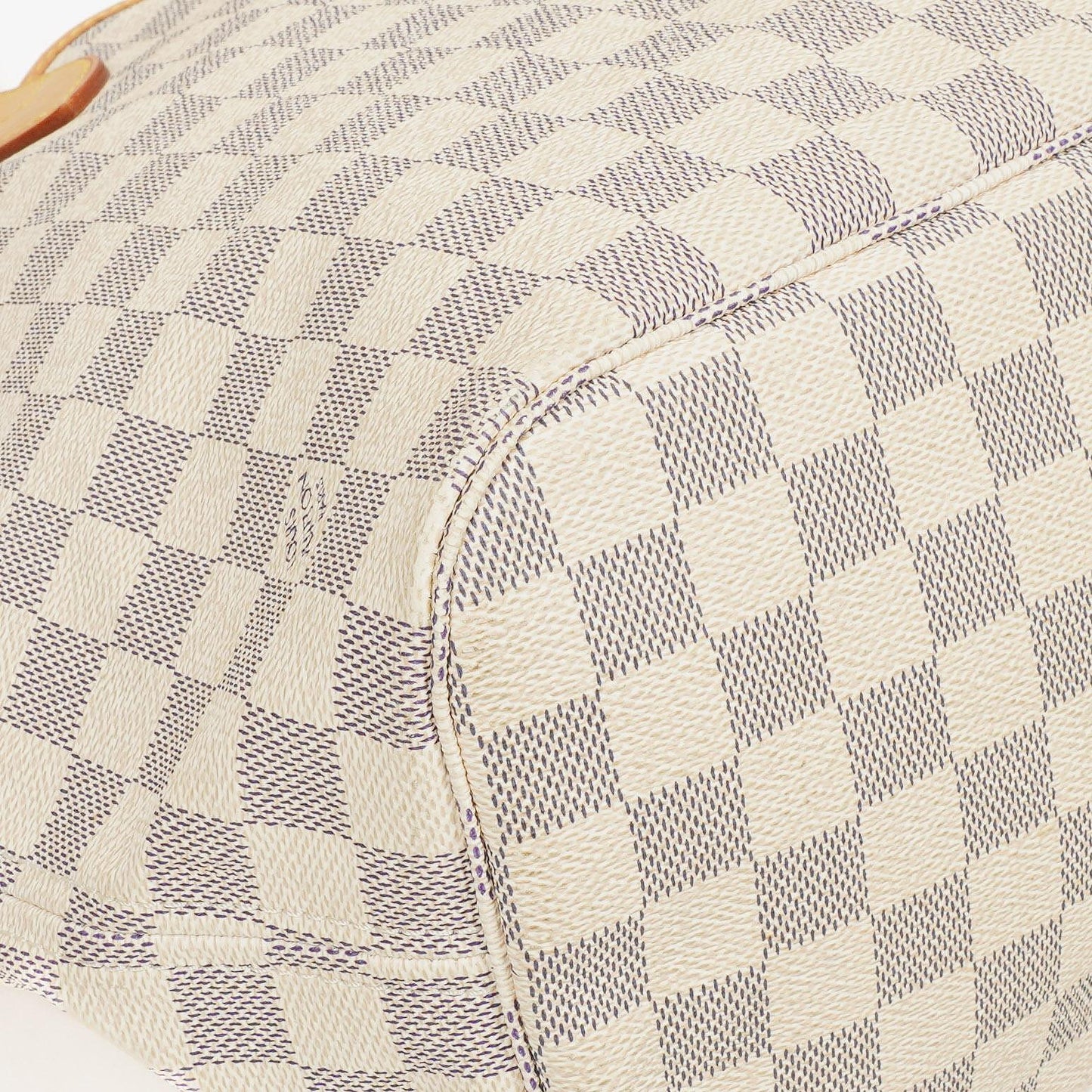 Louis Vuitton Neverfull MM Tragetasche aus beschichtetem Damier Azur Canvas