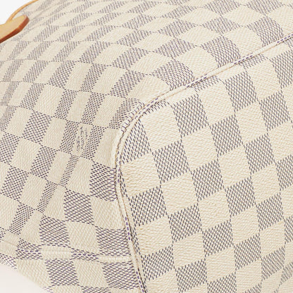 Louis Vuitton Neverfull MM Tragetasche aus beschichtetem Damier Azur Canvas