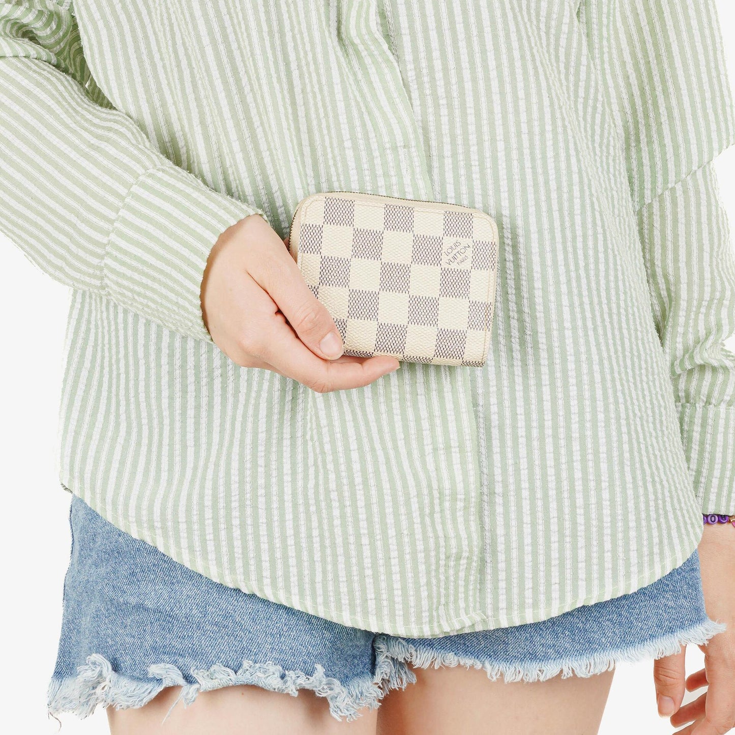 Louis Vuitton Damier Azur Zippy Münzgeldbörse