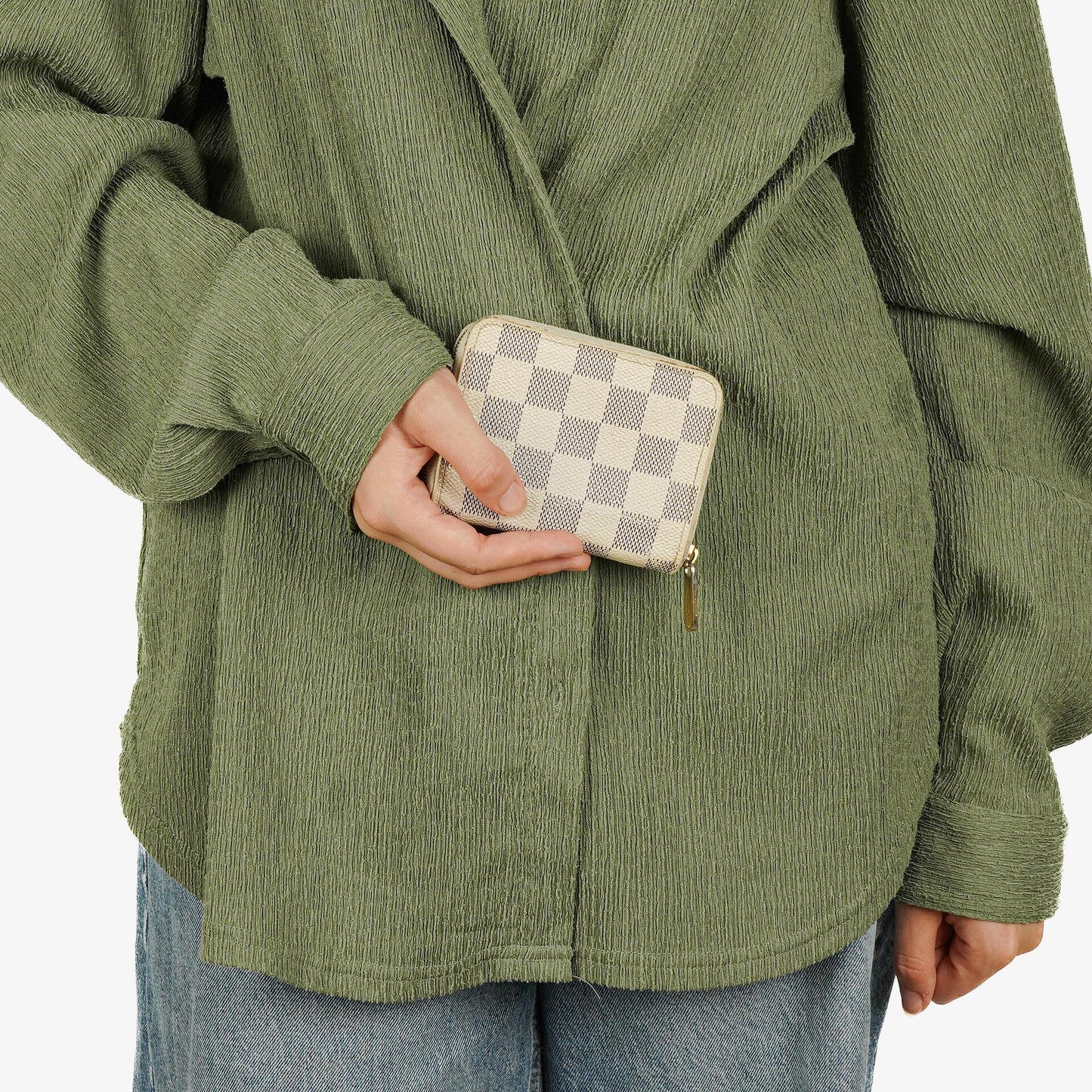 Louis Vuitton Zippy Münzgeldbörse in Damier Azur