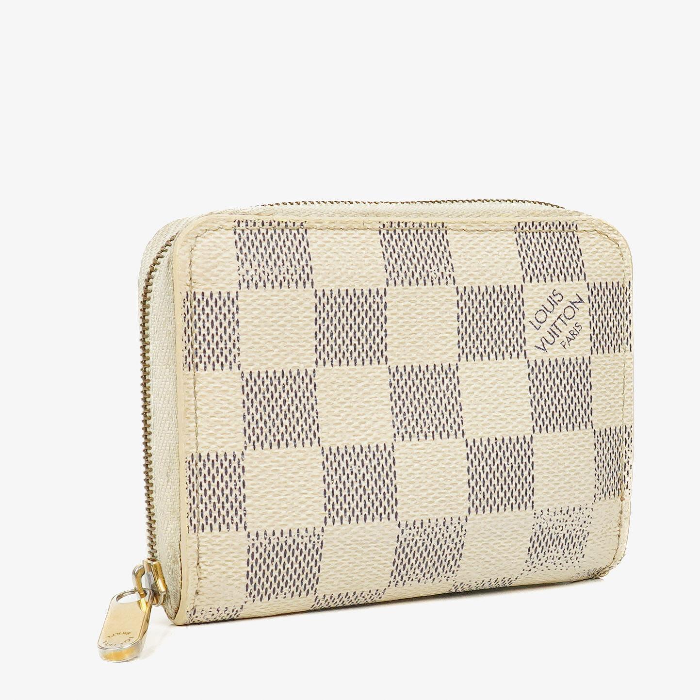 Louis Vuitton Zippy Münzgeldbörse in Damier Azur