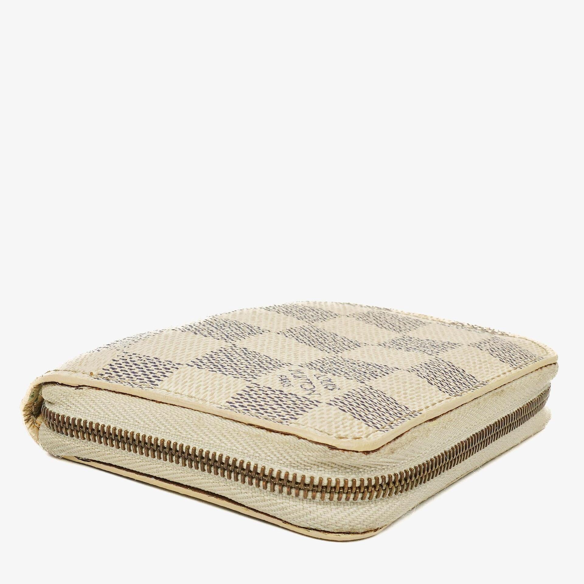 Louis Vuitton Zippy Münzgeldbörse in Damier Azur