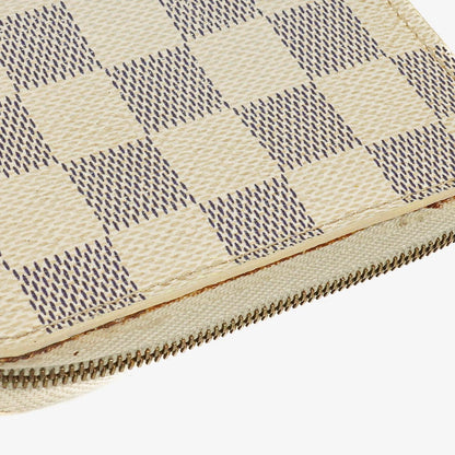 Louis Vuitton Zippy Münzgeldbörse in Damier Azur