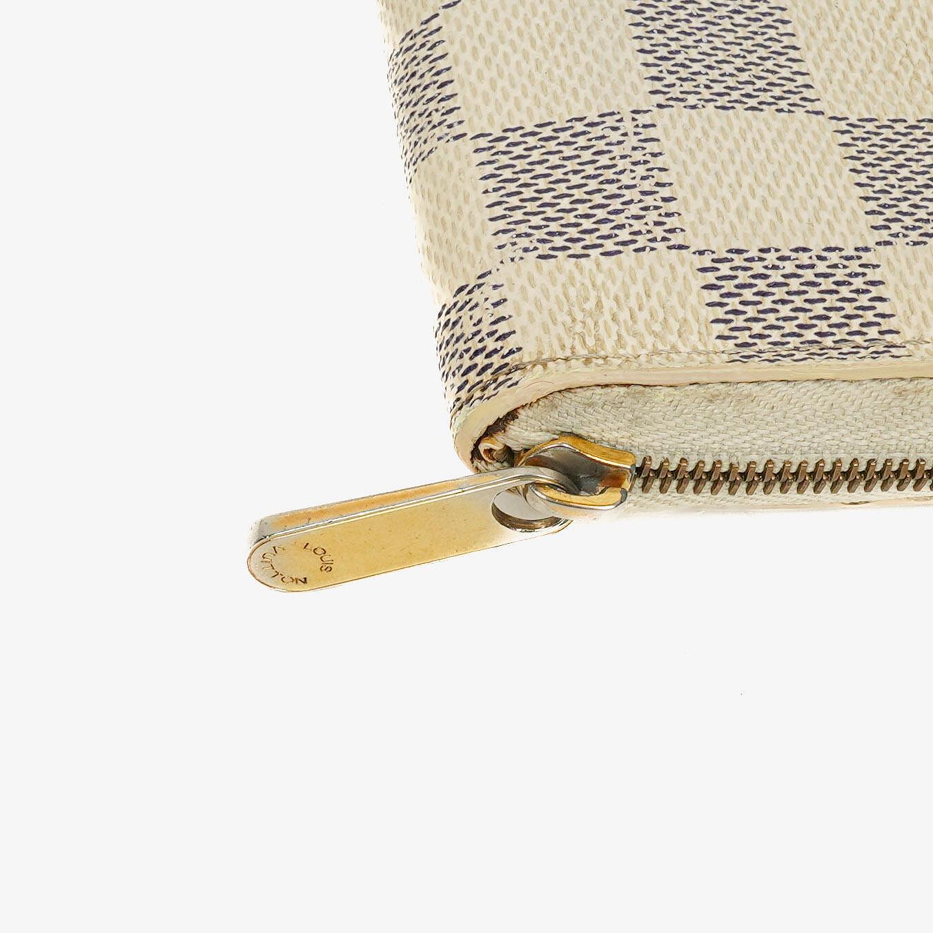 Louis Vuitton Zippy Münzgeldbörse in Damier Azur