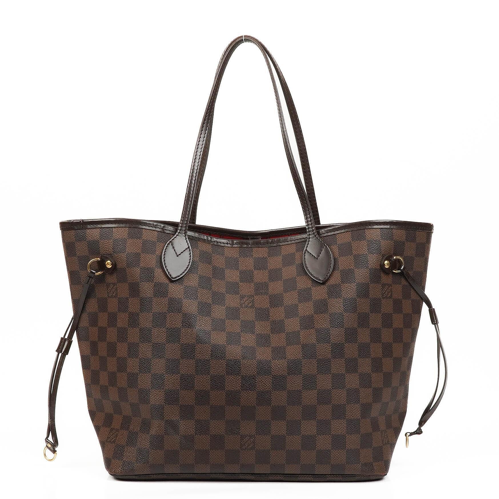 Louis Vuitton Neverfull MM Tragetasche aus beschichtetem Damier Ebene Canvas