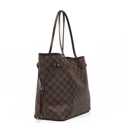 Louis Vuitton Neverfull MM Tragetasche aus beschichtetem Damier Ebene Canvas