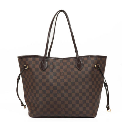 Louis Vuitton Neverfull MM Tragetasche aus beschichtetem Damier Ebene Canvas