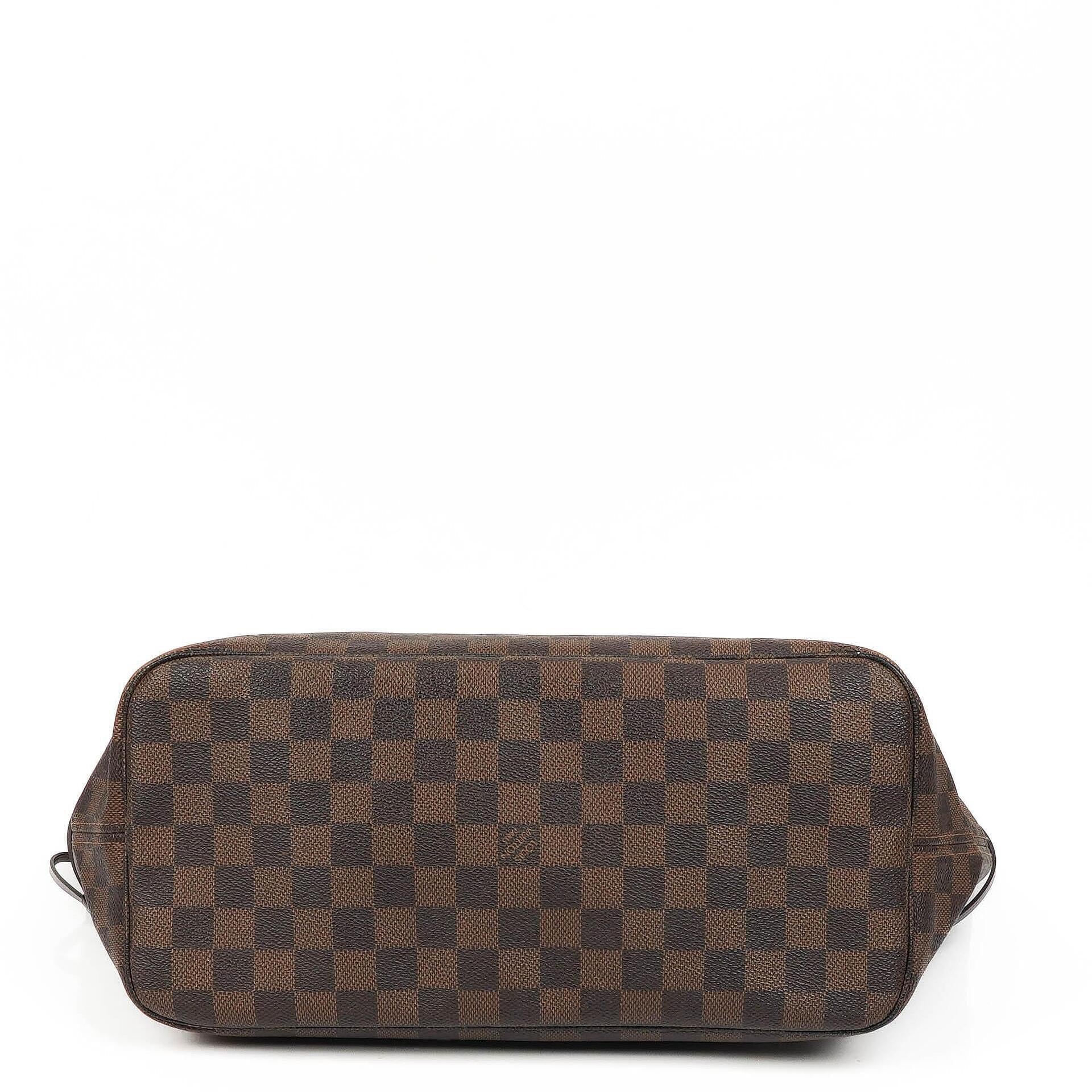 Louis Vuitton Neverfull MM Tragetasche aus beschichtetem Damier Ebene Canvas