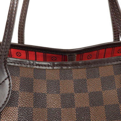 Louis Vuitton Neverfull MM Tragetasche aus beschichtetem Damier Ebene Canvas