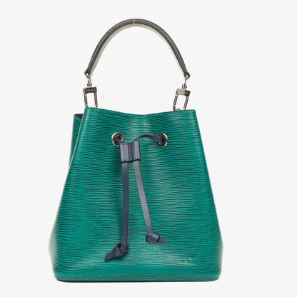 Louis Vuitton Néonoé BB Tasche aus Epi Leder in Smaragdgrün und Indigo
