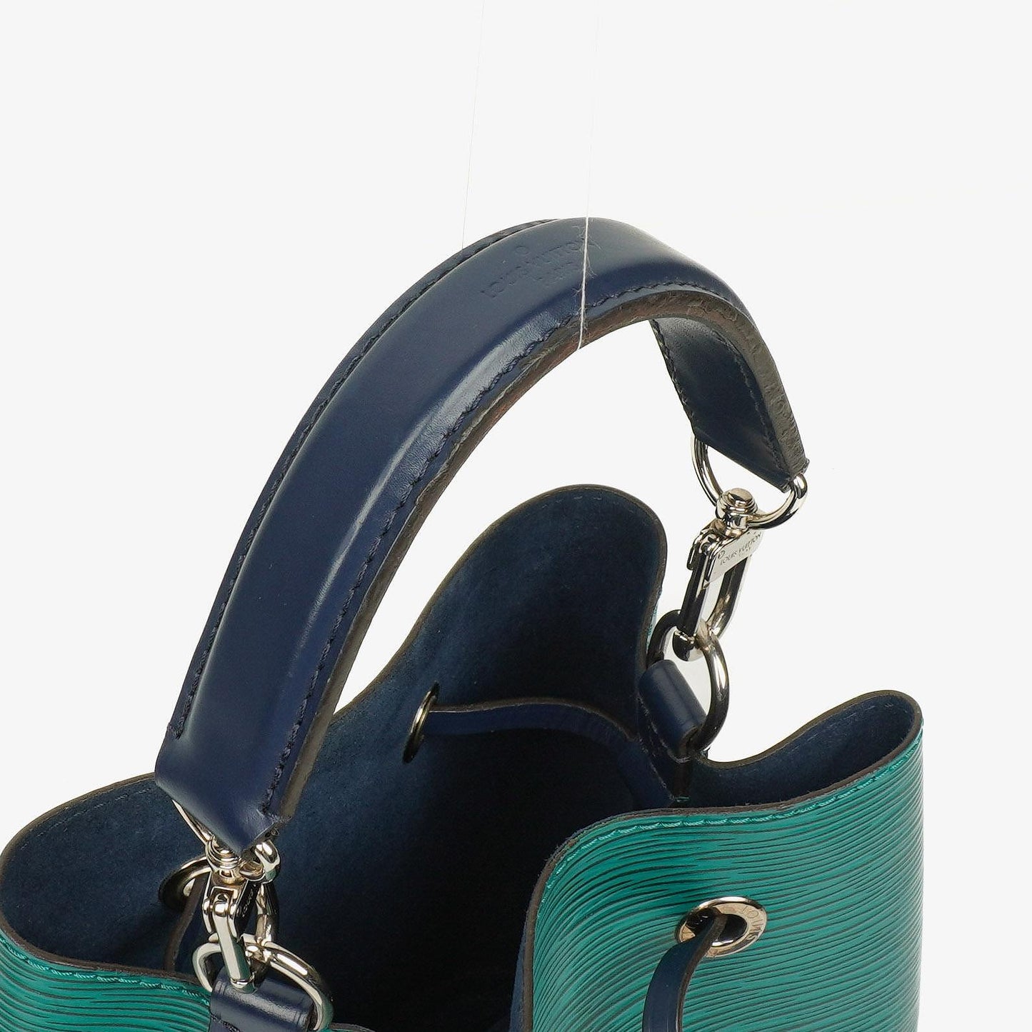 Louis Vuitton Néonoé BB Tasche aus Epi Leder in Smaragdgrün und Indigo
