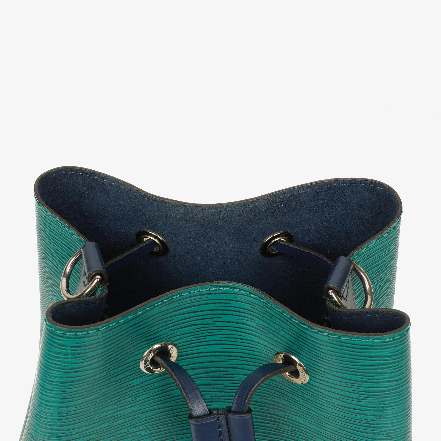 Louis Vuitton Néonoé BB Tasche aus Epi Leder in Smaragdgrün und Indigo