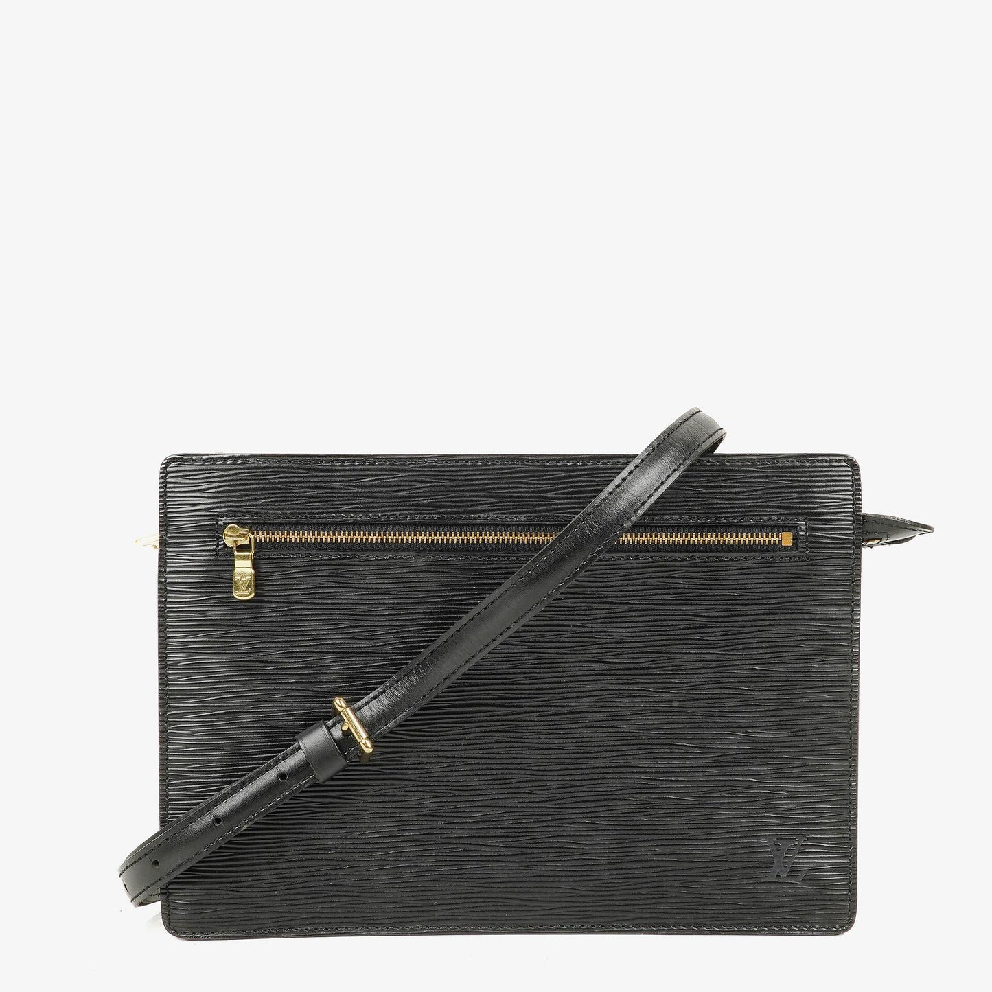 Louis Vuitton Enghien Schultertasche aus schwarzem Epi-Leder