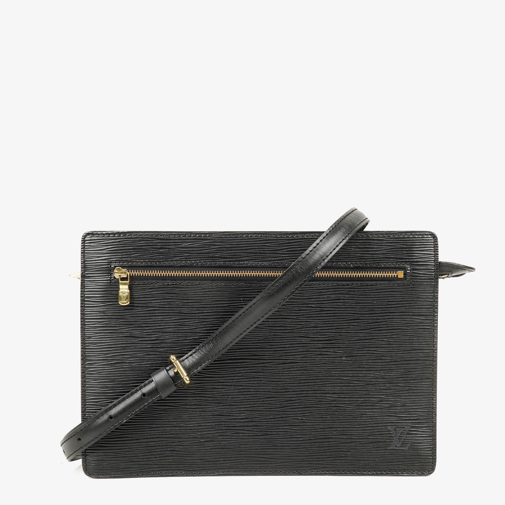 Louis Vuitton Enghien Schultertasche aus schwarzem Epi-Leder