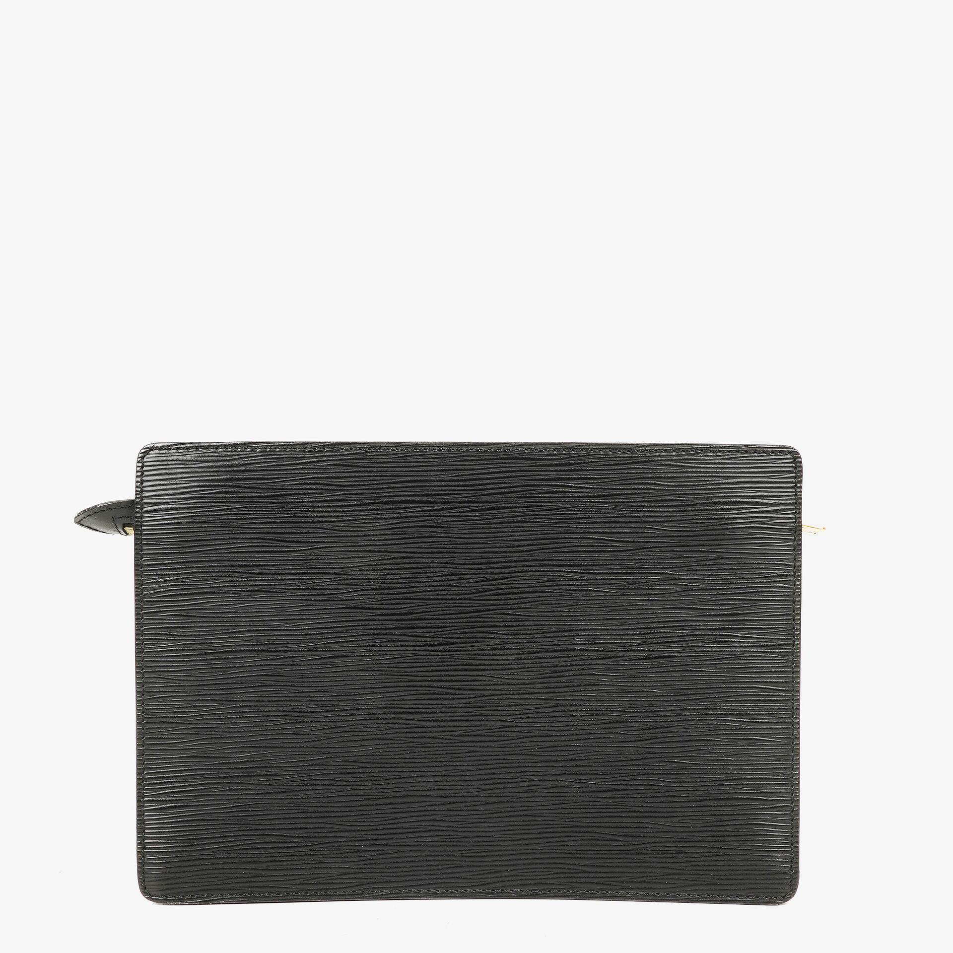 Louis Vuitton Enghien Schultertasche aus schwarzem Epi-Leder