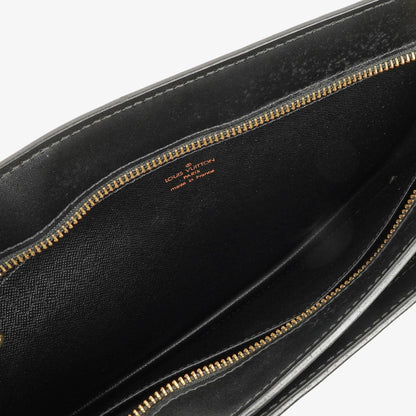 Louis Vuitton Enghien Schultertasche aus schwarzem Epi-Leder