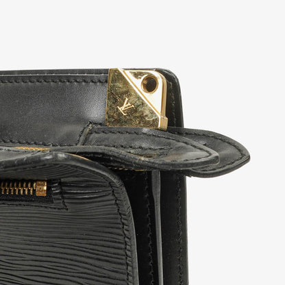Louis Vuitton Enghien Schultertasche aus schwarzem Epi-Leder