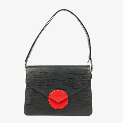 Louis Vuitton Hoche Schultertasche aus Epi-Leder in Schwarz und Rot