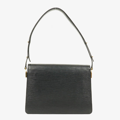 Louis Vuitton Hoche Schultertasche aus Epi-Leder in Schwarz und Rot