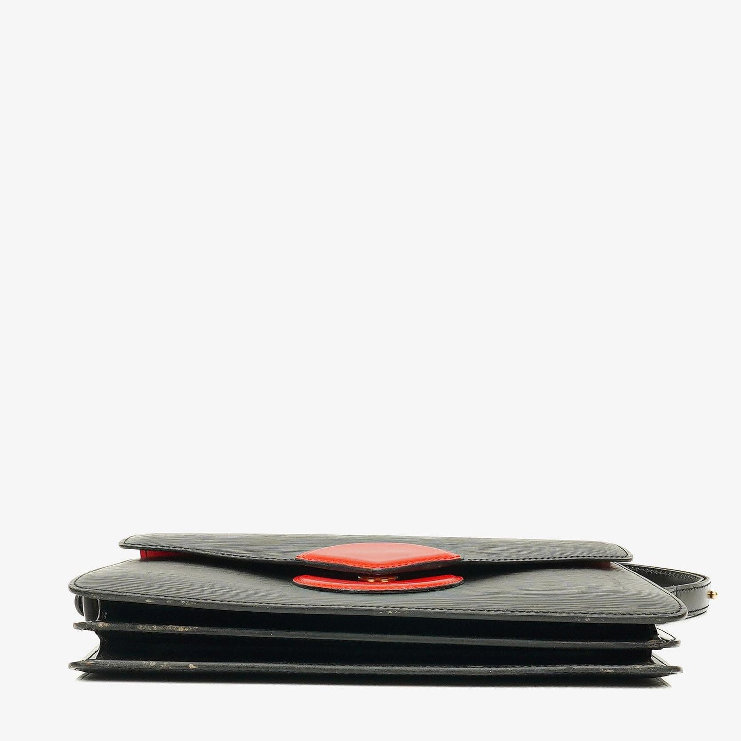 Louis Vuitton Hoche Schultertasche aus Epi-Leder in Schwarz und Rot
