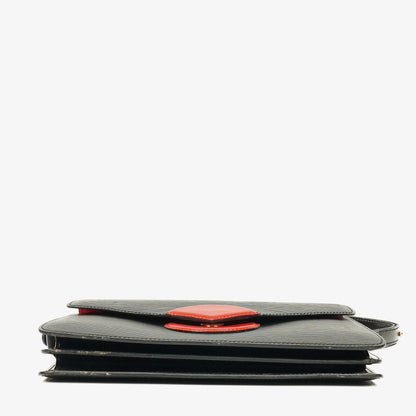 Louis Vuitton Hoche Schultertasche aus Epi-Leder in Schwarz und Rot