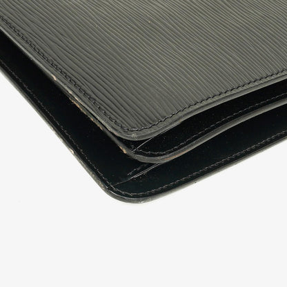 Louis Vuitton Hoche Schultertasche aus Epi-Leder in Schwarz und Rot