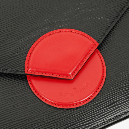 Louis Vuitton Hoche Schultertasche aus Epi-Leder in Schwarz und Rot