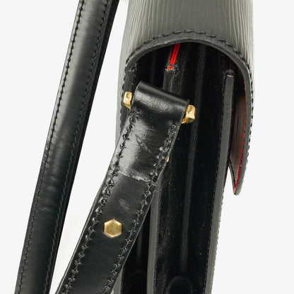 Louis Vuitton Hoche Schultertasche aus Epi-Leder in Schwarz und Rot