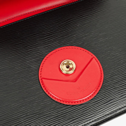 Louis Vuitton Hoche Schultertasche aus Epi-Leder in Schwarz und Rot