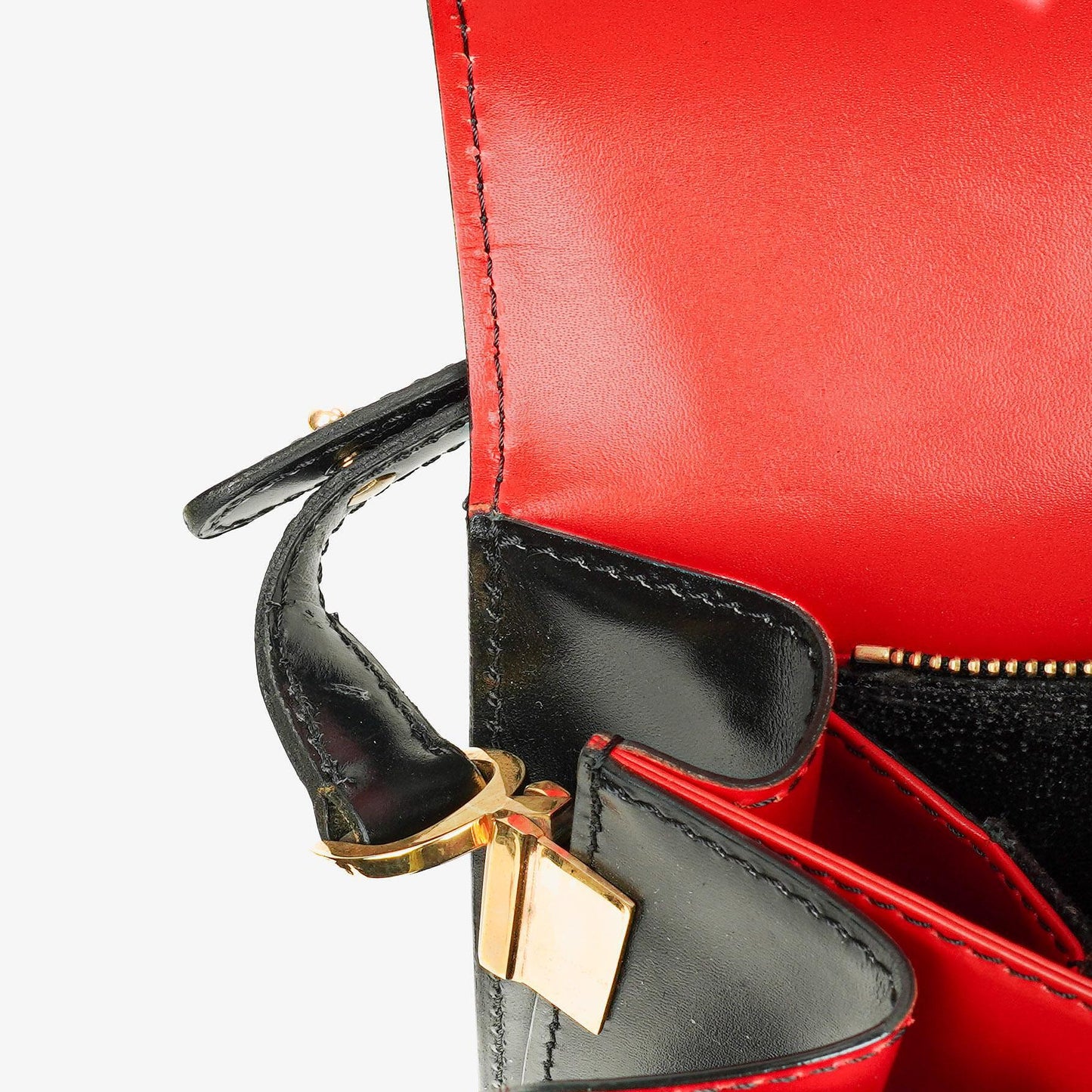 Louis Vuitton Hoche Schultertasche aus Epi-Leder in Schwarz und Rot