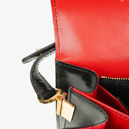 Louis Vuitton Hoche Schultertasche aus Epi-Leder in Schwarz und Rot