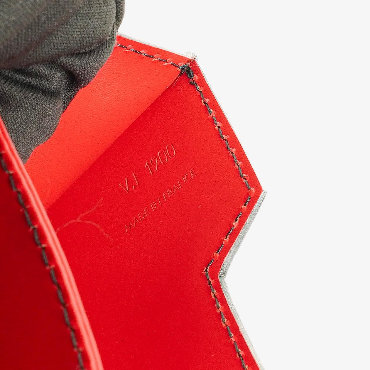 Louis Vuitton Hoche Schultertasche aus Epi-Leder in Schwarz und Rot