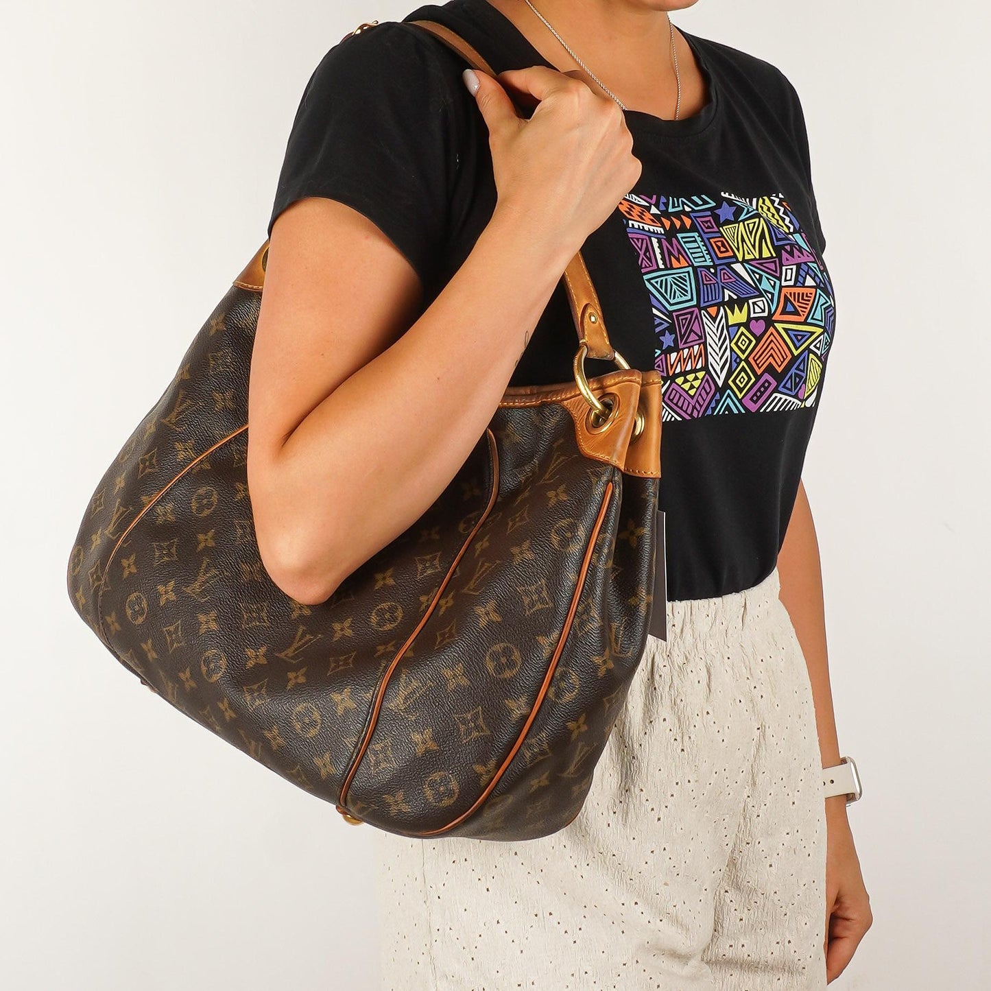 Louis Vuitton Galliera PM Monogram Canvas Schultertasche