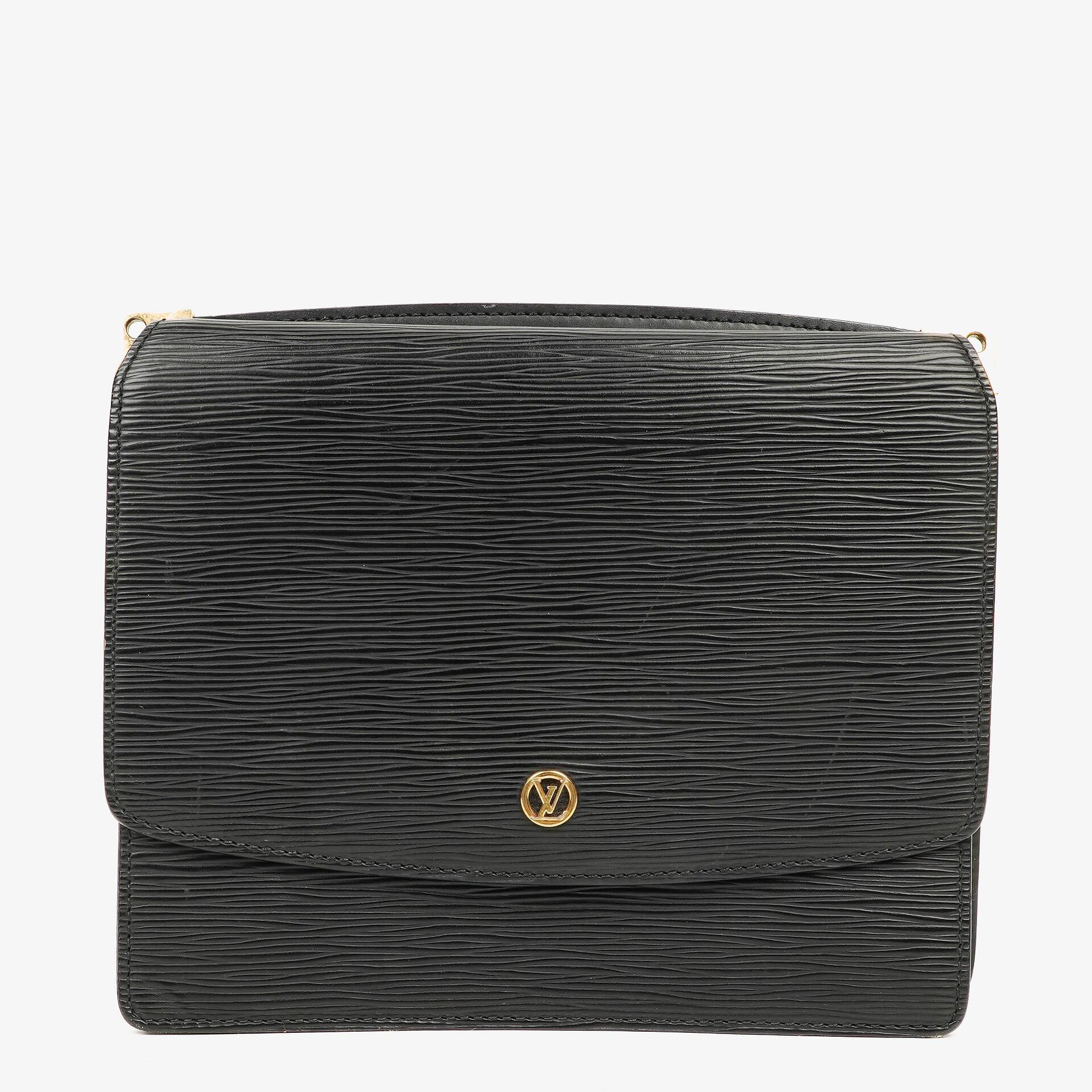 Louis Vuitton Grenelle Tasche aus schwarzem Epi Leder