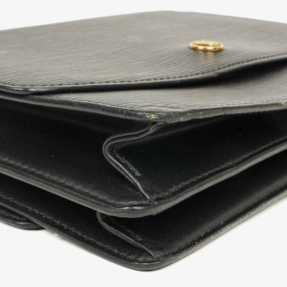 Louis Vuitton Grenelle Tasche aus schwarzem Epi Leder
