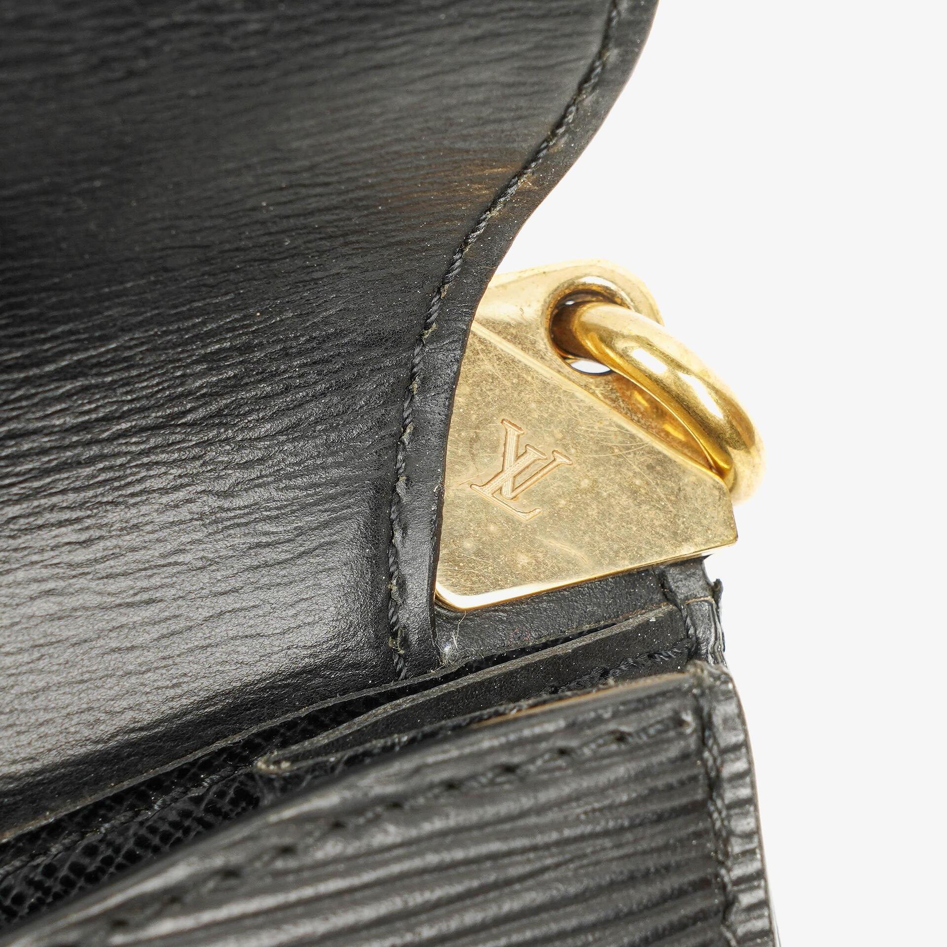 Louis Vuitton Grenelle Tasche aus schwarzem Epi Leder