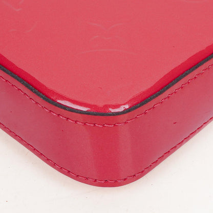 Louis Vuitton Felicie Pochette Kettenbörse aus knallpinkem Vernis